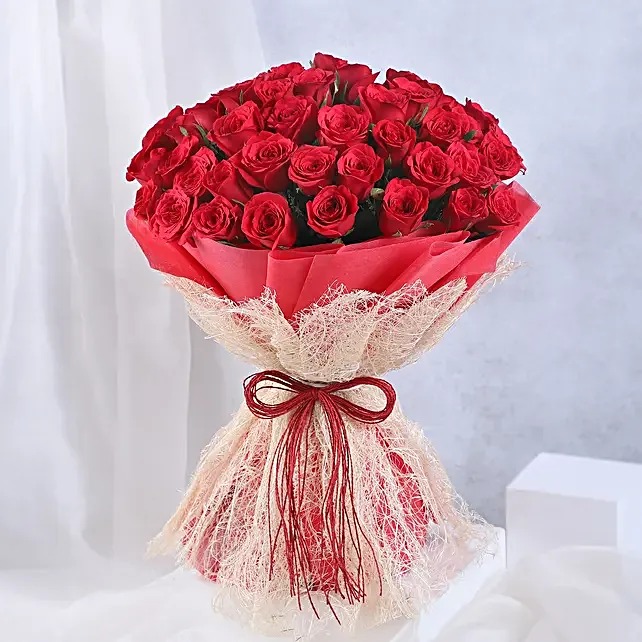 Beautiful Red Roses Bunch